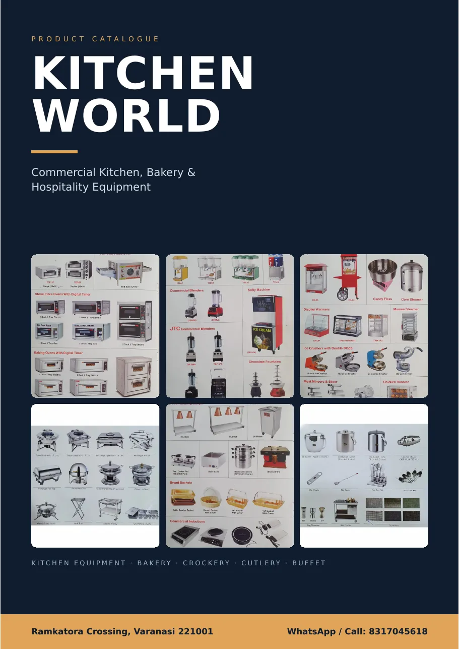 Kitchen World Brochure: first page