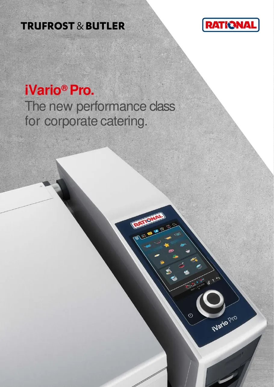 Rational iVario Pro: first page